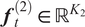 bold italic f Subscript t Superscript left parenthesis 2 right parenthesis Baseline element of double struck upper R Superscript upper K 2
