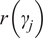 r left parenthesis gamma Subscript j Baseline right parenthesis