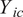 upper Y Subscript i c