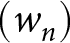 left parenthesis wn right parenthesis