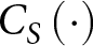 CS left parenthesis dot right parenthesis