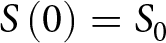 upper S left parenthesis 0 right parenthesis equals upper S 0