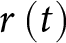 r left parenthesis t right parenthesis