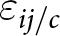 epsilon ij slash c