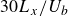 30 upper L Subscript x divided by upper U Subscript b