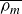 rho Subscript m Baseline overbar
