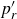 p prime Subscript r