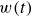 w left parenthesis t right parenthesis