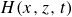 upper H left parenthesis x comma z comma t right parenthesis