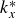 k Subscript x Superscript asterisk