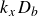 k Subscript x Baseline upper D Subscript b