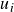 u Subscript i
