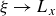 xi right arrow upper L Subscript x