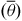 left parenthesis theta overbar right parenthesis