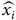 ModifyingAbove x Subscript i Baseline With caret