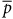 p overbar