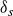 delta Subscript s