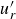 u prime Subscript r