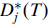 upper D Subscript j Superscript asterisk Baseline left parenthesis upper T right parenthesis