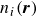 n Subscript i Baseline left parenthesis bold italic r right parenthesis