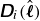 sans serif bold italic upper D Subscript i Baseline left parenthesis ModifyingAbove bold italic script l With caret right parenthesis