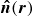 ModifyingAbove bold italic n With bold caret left parenthesis bold italic r right parenthesis