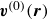 bold italic v Superscript left parenthesis 0 right parenthesis Baseline left parenthesis bold italic r right parenthesis