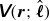 sans serif bold italic upper V left parenthesis bold italic r semicolon ModifyingAbove bold italic script l With caret right parenthesis