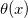 theta left parenthesis x right parenthesis