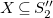 upper X subset of or equal to upper S double prime 2