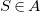 upper S element of upper A
