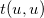 t left parenthesis u comma u right parenthesis