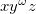 x y Superscript omega Baseline z