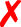 Red X symbol