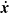 ModifyingAbove bold italic x With dot