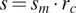 s equals sm dot rc