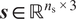 s element of double struck upper R ns times 3