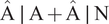 upper A ̂ vertical bar upper A plus upper A ̂ vertical bar upper N
