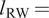 lRW equals