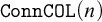 monospace upper C o n n upper C upper O upper L left parenthesis n right parenthesis