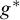 g Superscript asterisk