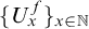 left brace upper U Subscript x Superscript f Baseline right brace Subscript x element of double struck upper N