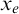 x Subscript e