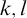 k comma l