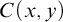 upper C left parenthesis x comma y right parenthesis