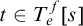 t element of upper T Subscript e Superscript f Baseline left bracket s right bracket