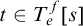 t element of upper T Subscript e Superscript f Baseline left bracket s right bracket
