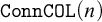 monospace upper C o n n upper C upper O upper L left parenthesis n right parenthesis