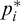 p Subscript i Superscript asterisk