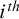 i Superscript t h